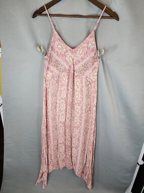 Target Pink Paisley Midi Dress